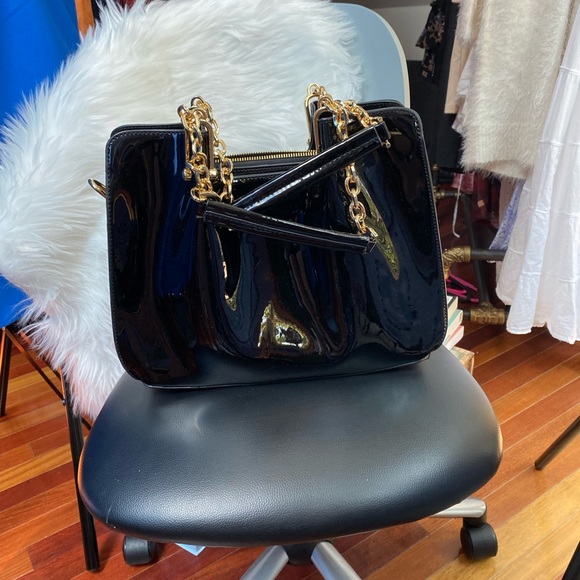 VINTAGE BLACK BEBE PURSE - Picture 3 of 5